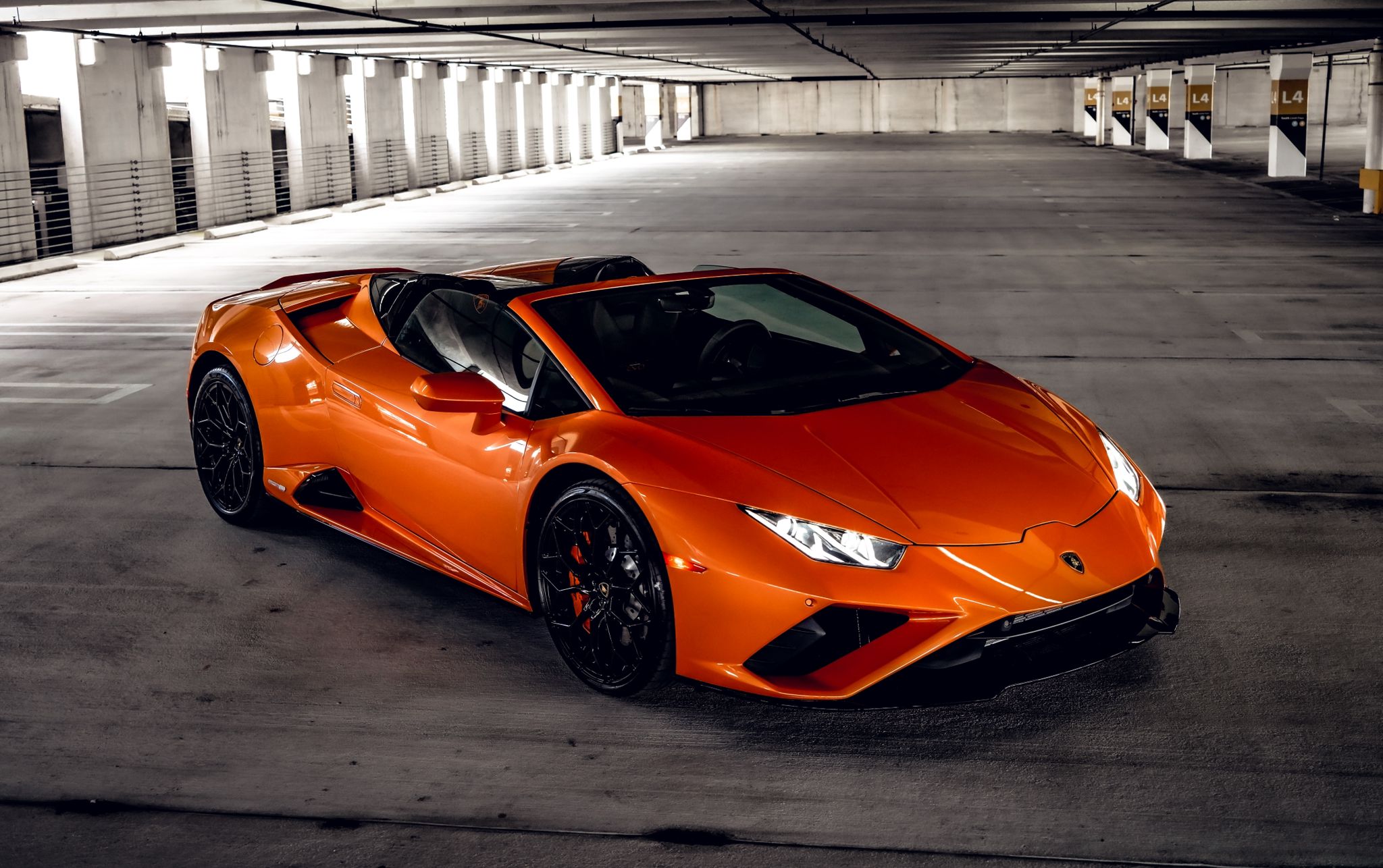 2022 LAMBORGHINI HURACAN ORANGE CONVERTIBLE 2022