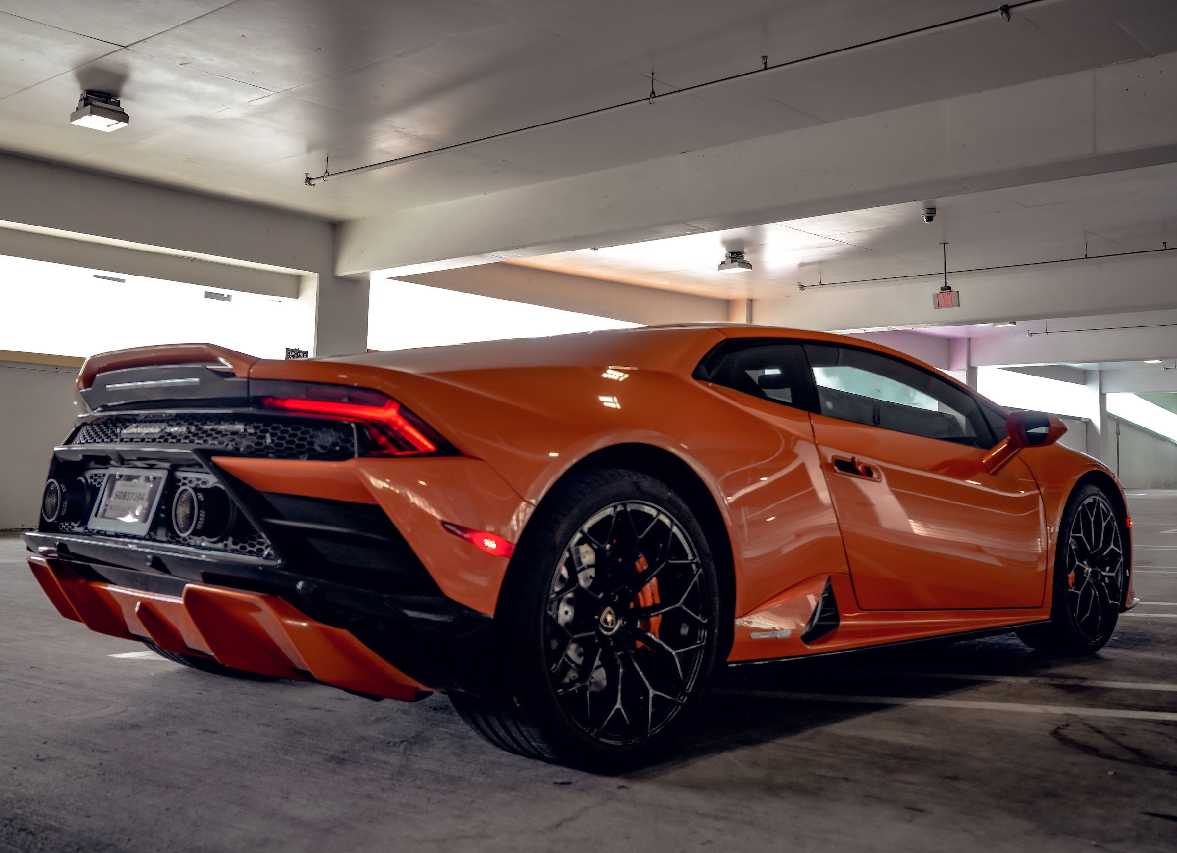 2022 Lamborghini Huracan Evo for Rent—Orange