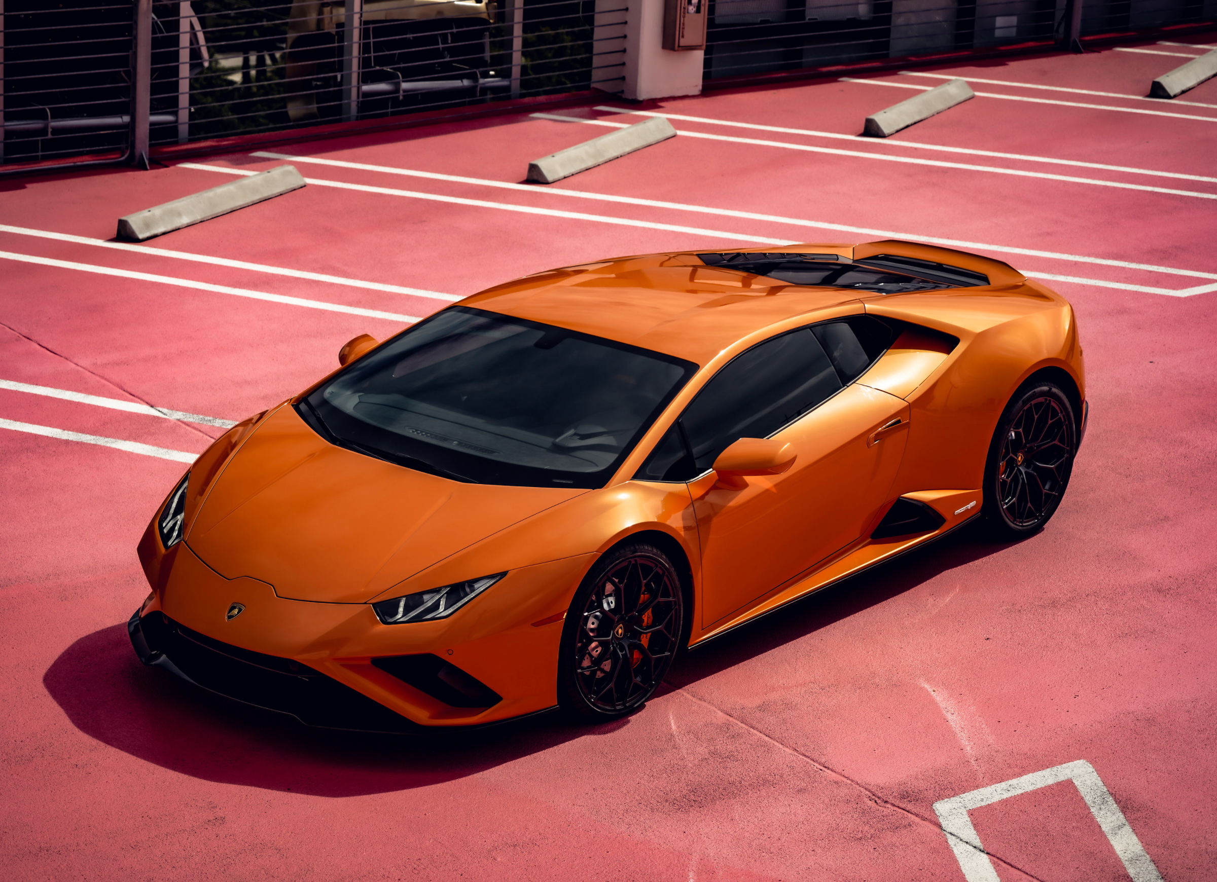 2022 Lamborghini Huracan Evo for Rent—Orange