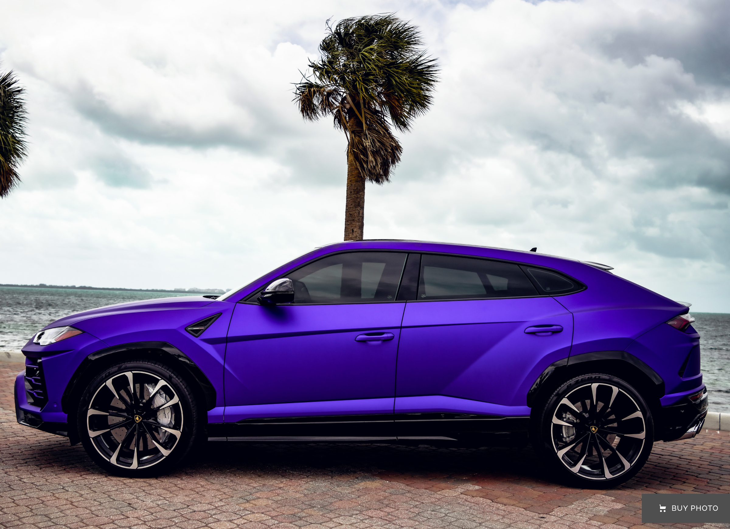 Purple 2022 Lamborghini Urus for Rent in Miami