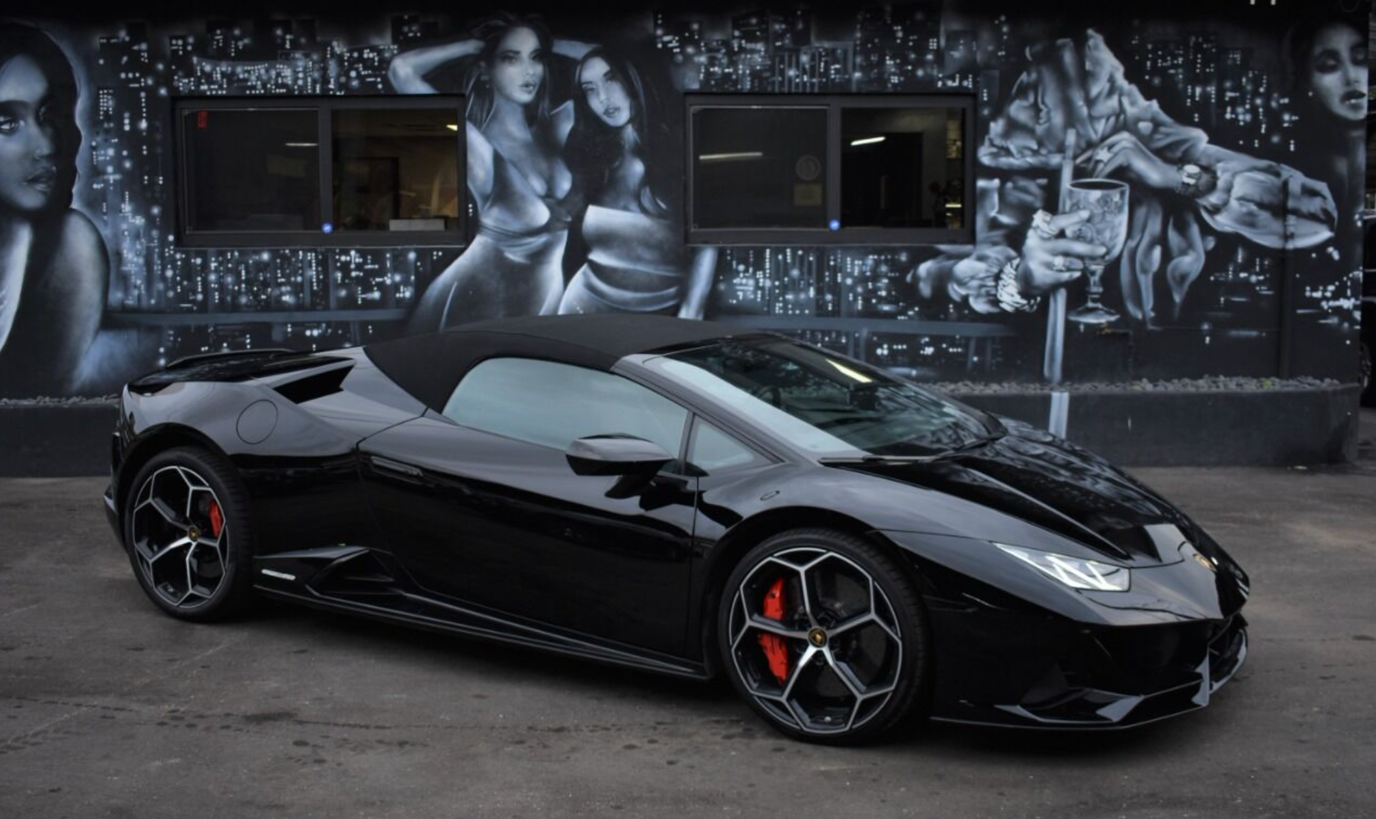 LAMBORGHINI HURACAN EVO SPYDER BLACK 2022