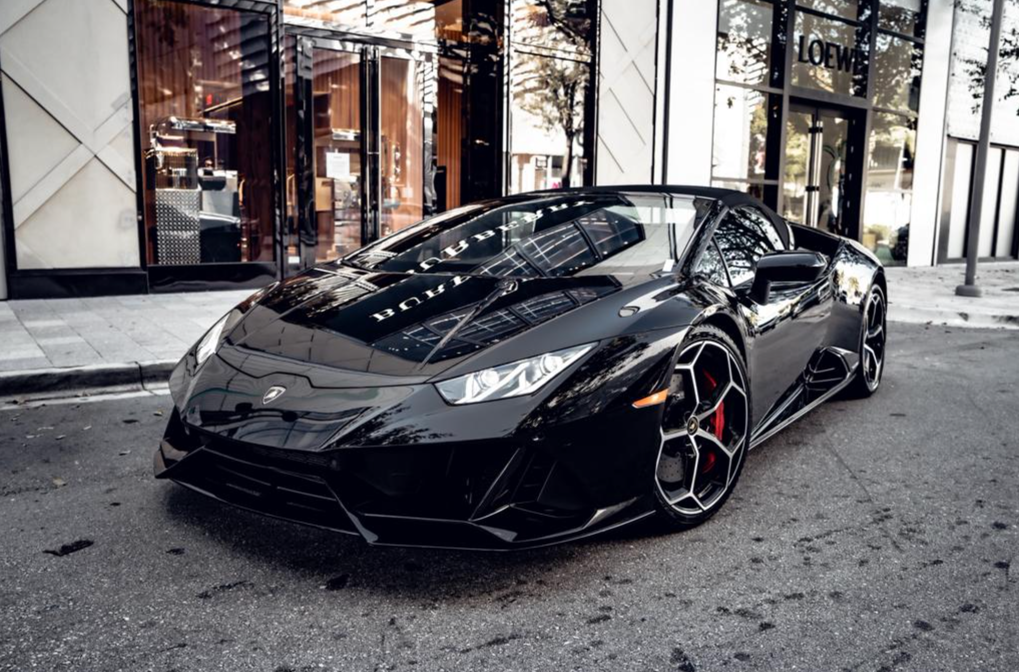 LAMBORGHINI HURACAN EVO SPYDER BLACK 2022