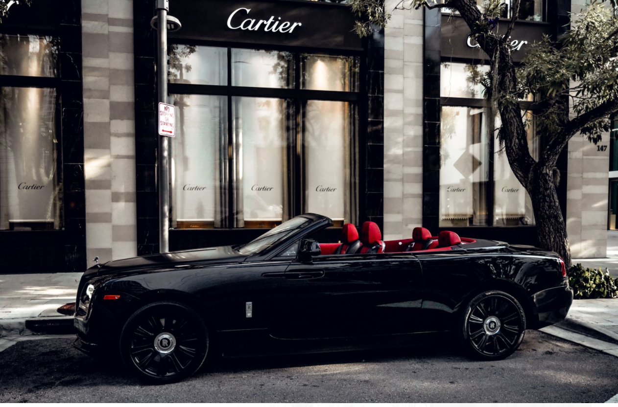 Black Rolls Royce Dawn