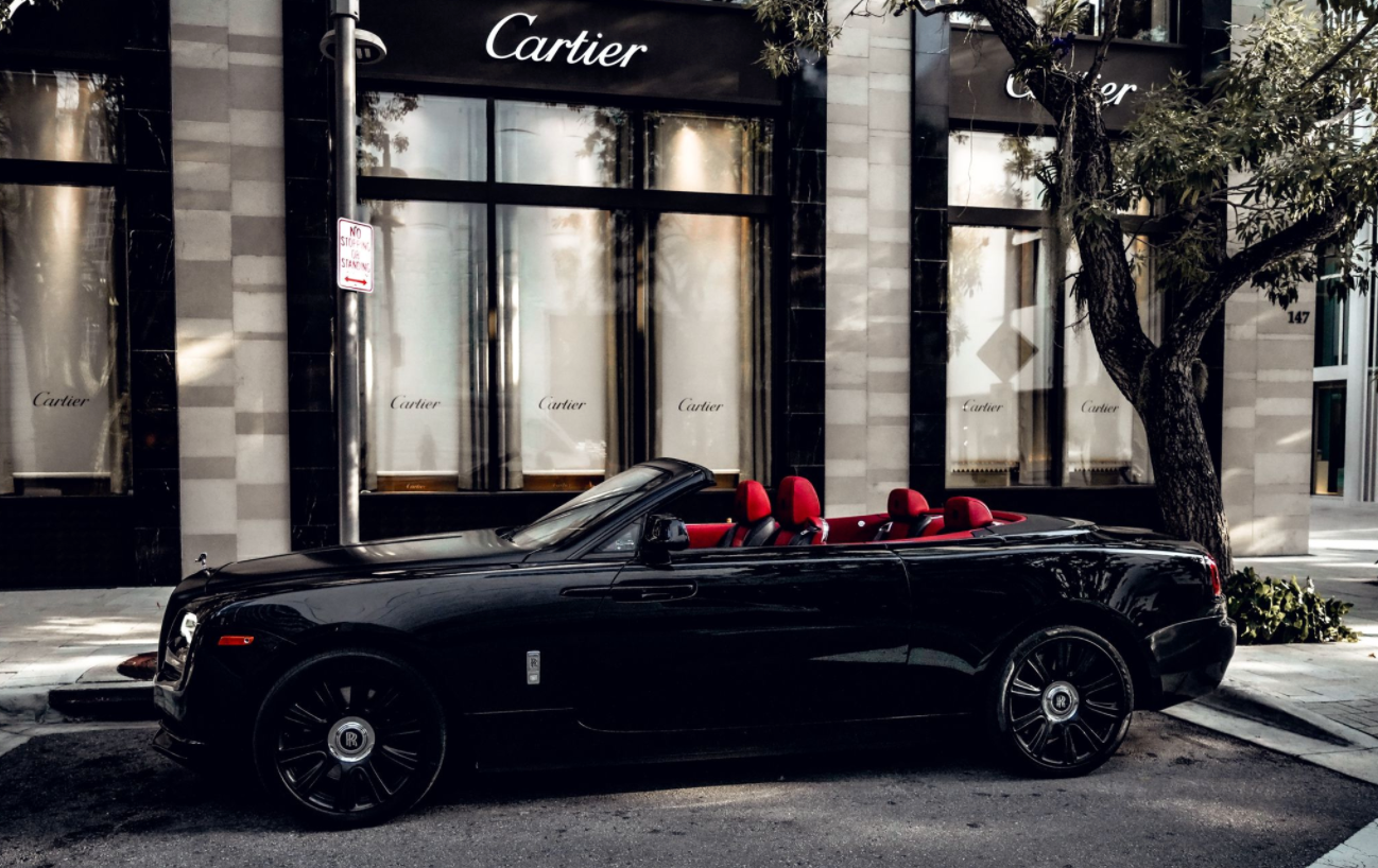 Black Rolls Royce Dawn