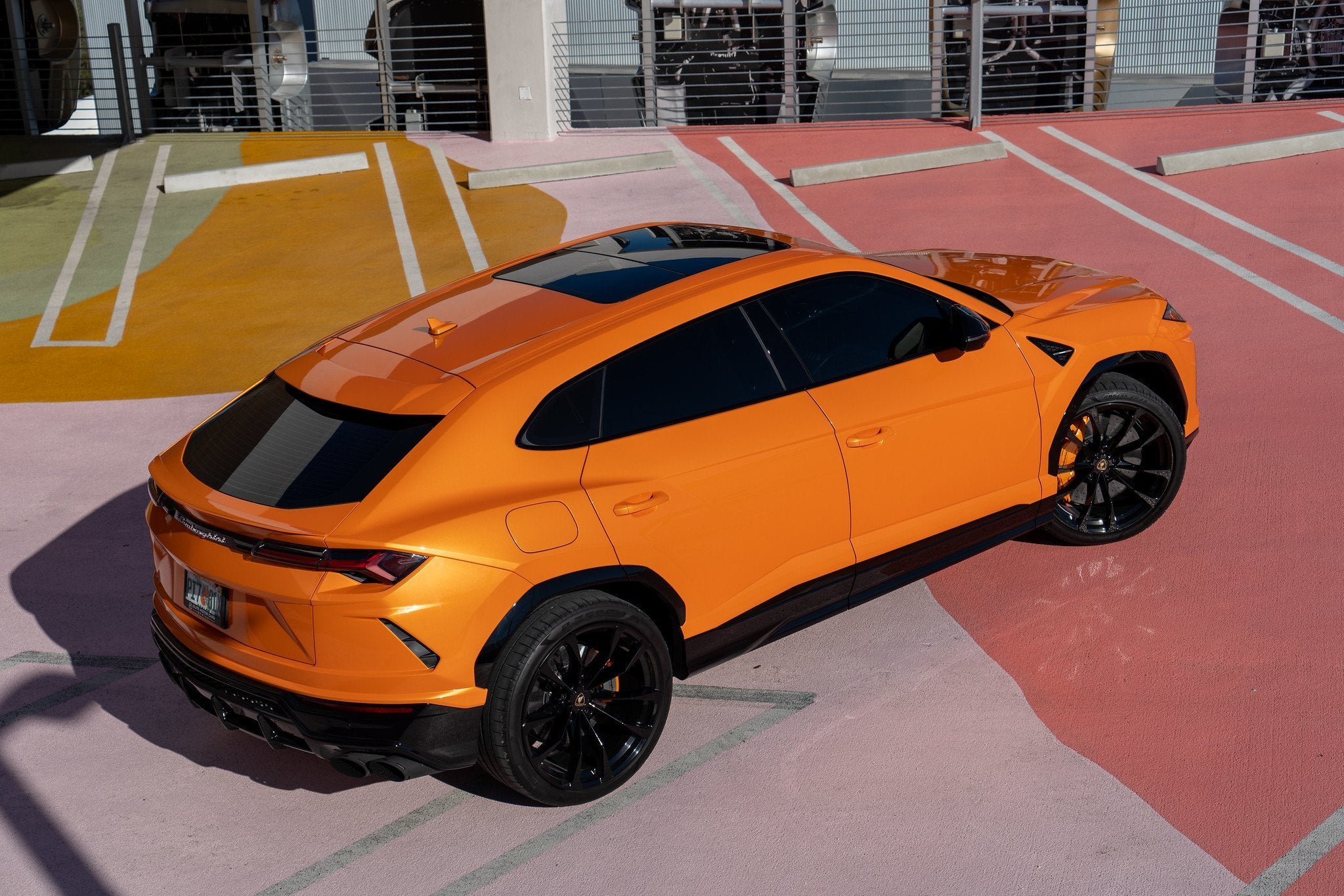 Orange 2022 Lamborghini Urus for Rent in Miami