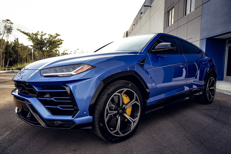 Blue 2022 Lamborghini Urus for Rent in Miami